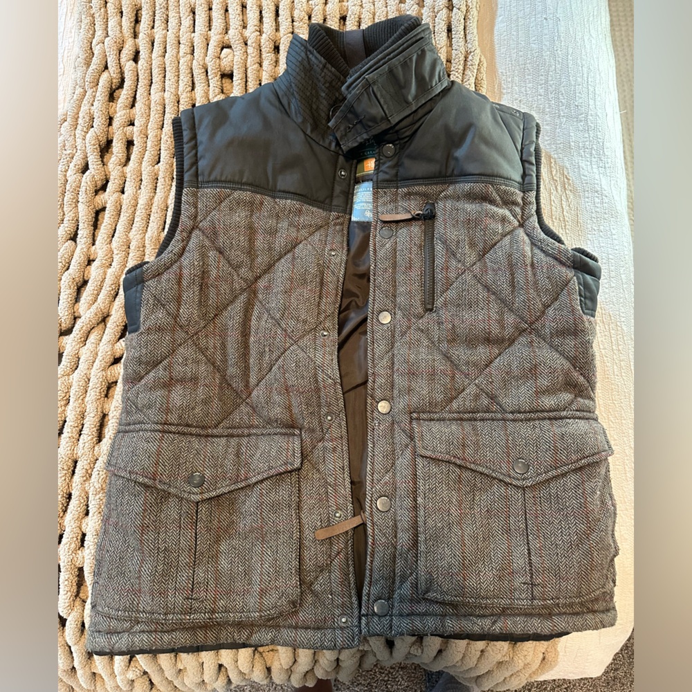 Men's Brown Quilted Vest